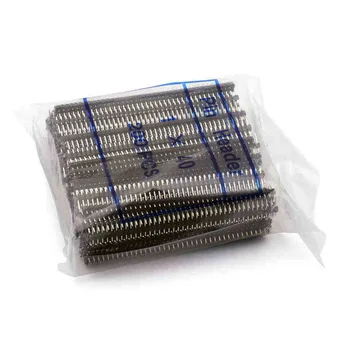 200 шт./упак. 40-контактный 1x40p однорядный штекер 2,54 Ломающийся 40-контактный разъем для Arduino Черный
