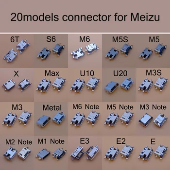 2шт USB Разъем Для Meizu 6T S6 M1 M2 M3 M3S M5 M5S M6 Примечание 1 2 U10 U20 E E2 E3 Макс X металлический Разъем Для Зарядки Порта Розетка