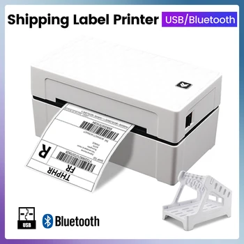 4-дюймовый термопринтер этикеток с Bluetooth для интернет-магазина для печати этикеток и штрих-кодов, подставка для принтера Bluetooth-наклеек