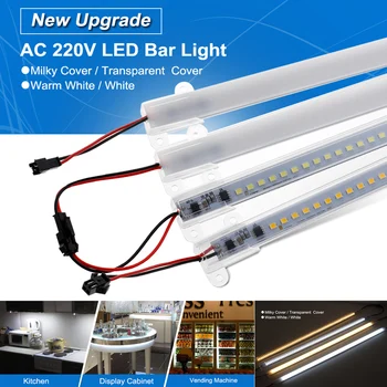 4шт 30 см 40 см Светодиодная Жесткая Световая Лента 2835 LED Люминесцентный Прожектор Tube Bar Industries Showcase Display Lamp 220V