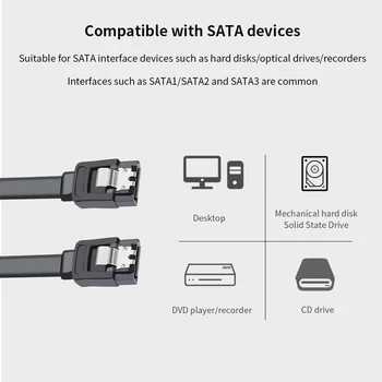 TISHRIC 1-10 шт. Кабель SATA 3,0 К Жесткому Диску SSD HDD Sata3.0 III Кабель Для Передачи данных 40 см 6 Гбит/с Шнурная Линия Для SATA HDD SSD CD Драйвер