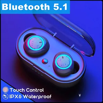 Беспроводная bluetooth-гарнитура Y50 TWS 5.2 Bluetooth-наушники Игровая гарнитура Микрофон-вкладыш беспроводные наушники для xiaomi iphone