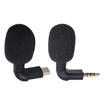 Микрофон с шумоподавлением Профессиональный микрофон Type C/3,5 мм Мини-микрофон для мобильного телефона HX6A
