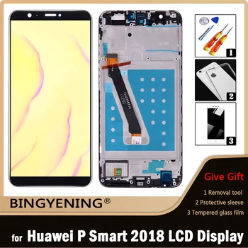Оригинал для Huawei P Smart 2018 FIG-LX1/LA1/LX2 ЖК-дисплей с сенсорным экраном Digitizer В сборе для 5,65 ‘Enjoy 7S С рамкой