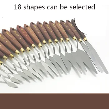 Профессиональный Шпатель Мастихин Набор Скребков для смешивания красок для художника Инструменты для масляной живописи Лезвие ножа для рисования