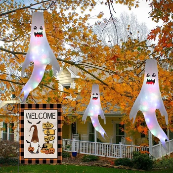 Шарм на лобовое стекло с призраком Хэллоуина Легкий Подвесной кулон из полиэстеровой тафты для домашнего декора на Хэллоуин
